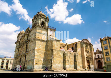 Cathedral of Our Lady of the Assumption in Oaxaca, Mexico Stock Photo