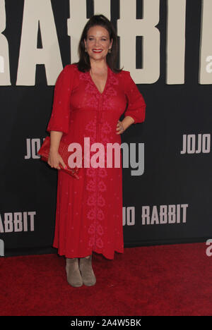 Los Angeles, USA. 15th Oct, 2019. Meredith Salenger 10/15/2019 The Los Angeles Premiere of 'Jojo Rabbit' held at the Hollywood American Legion Post 43 in Los Angeles, CA Credit: Cronos/Alamy Live News Stock Photo