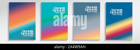 Minimal covers design, Abstract flyer design with colorful gradient background, background modern template design for presentation, Eps 10, stock Stock Vector