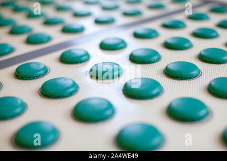 Preparing process of french cookies macaroons Stock Photo