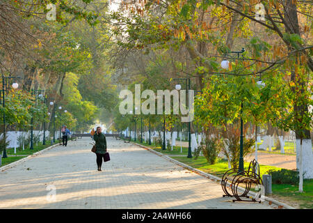 Alisher Navoi Park, Samarkand. Uzbekistan Stock Photo