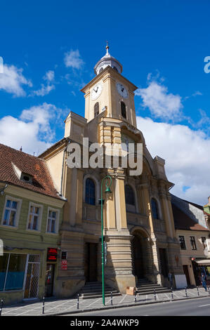 Saints Peter and Paul Catholic Church, Brasov, Transylvania, Romania. Stock Photo