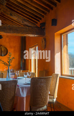 Restaurant, indoor view. Stock Photo