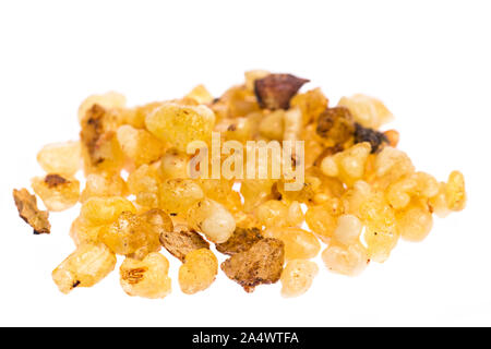 Many incense pieces isolated on white background Stock Photo