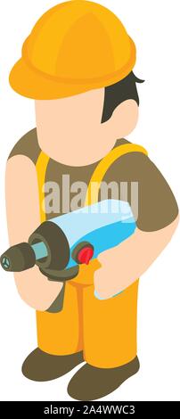 Installer icon, isometric style Stock Vector