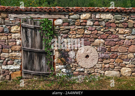 Old Stone Fence; Stock Photo