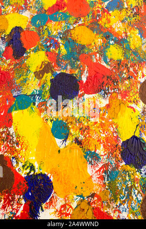 Detail of the Painting as a Background. Stock Photo