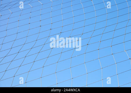 Fishing net over blue sky background at daytime Stock Photo