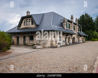 Railway station of Puebla de Sanabria, Zamora, Spain Stock Photo