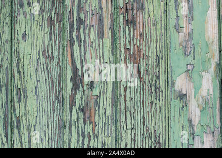 Distressed green painted surface, Gruyère, Switzerland Stock Photo