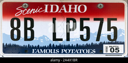 Idaho State License Plate Stock Vector Art & Illustration, Vector Image ...