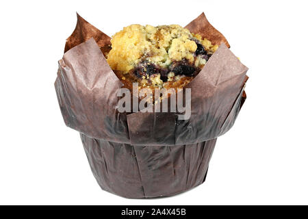 blueberry muffin isolated on white background Stock Photo