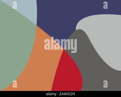Colorful abstract background with angled blocks, squares, diamonds, rectangle and triangle shapes layered in abstract modern art style background patt Stock Vector