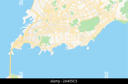City Map Asia China Qingdao vector illustration Stock Vector Image ...