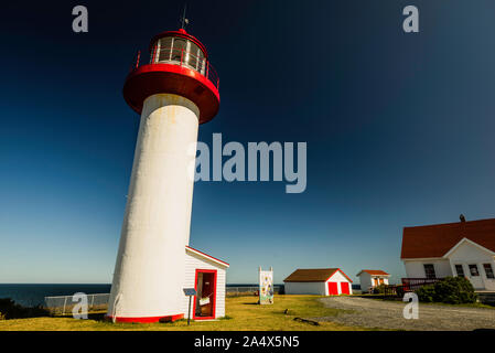 La Martre Lighthouse   Cap de la Madeleine, Quebec, CA Stock Photo