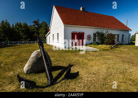 La Martre Lighthouse   Cap de la Madeleine, Quebec, CA Stock Photo