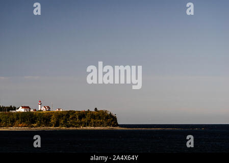 La Martre Lighthouse   Cap de la Madeleine, Quebec, CA Stock Photo