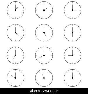 Silhouette flat icon, simple vector design on white background. Stopwatch vector illustration. Device to display time and time limit. Symbol of speed Stock Vector