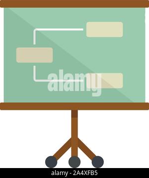 Management banner icon. Flat illustration of management banner vector icon for web design Stock Vector