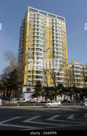 Residential apartment block, Changchun, China Stock Photo