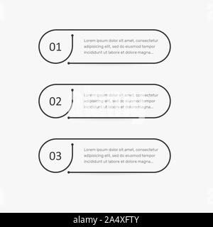 Steps, infographic design elements, thin contour line design style, info graphic for business, isolated vector illustrations on white background. Stock Vector