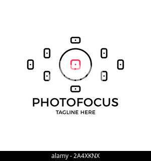 Viewfinder vector icon. Photo focus camera logo. Simple illustration Stock Vector