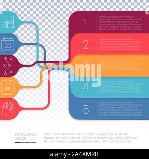 Vector infographics template. Stock Vector