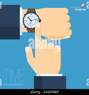 Time management abstract Stock Vector
