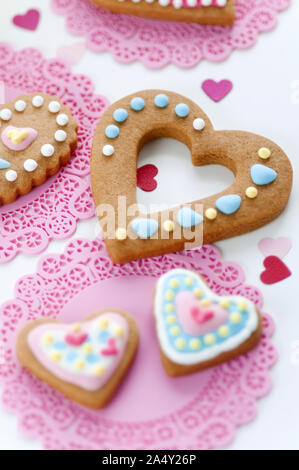 Colorful icing cookies Stock Photo