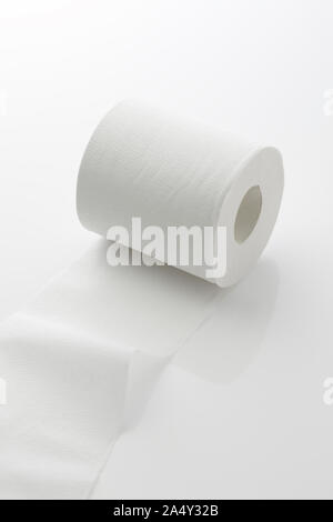 Roll of toilet paper isolated on white background Roll of toilet paper isolated on white background