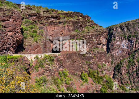 Gorges de Daluis or Chocolate canyon in Provence-Alpes, France. Stock Photo