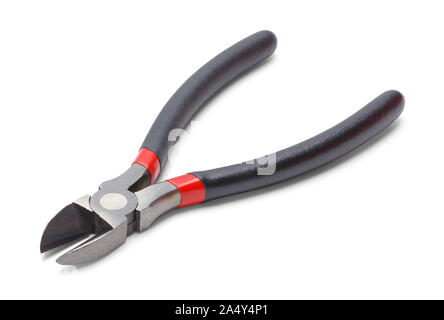 Wire Cutters Tool Isolated on White Background. Stock Photo