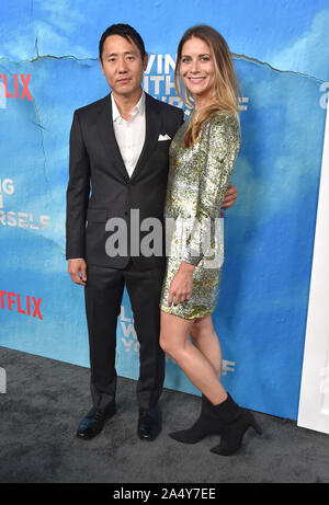 October 16, 2019, Hollywood, California, USA: Rob Yang arrives for the premiere of Netflixâ€™s â€˜Living With Yourself at the Arclight Cinemas. (Credit Image: © Lisa O'Connor/ZUMA Wire) Stock Photo