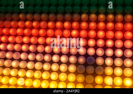 surface with illuminated colored balls Stock Photo