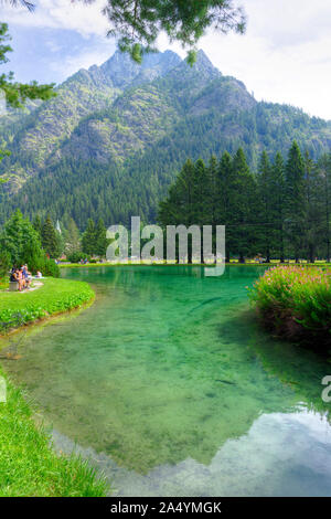 Italy, Aosta Valley, Gressoney-Saint-Jean, Lago di Gover Stock Photo