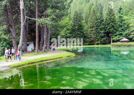 Italy, Aosta Valley, Gressoney-Saint-Jean, Lago di Gover Stock Photo