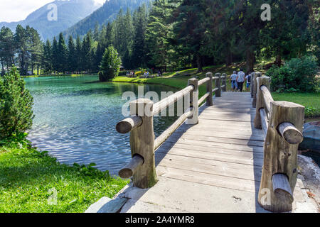 Italy, Aosta Valley, Gressoney-Saint-Jean, Lago di Gover Stock Photo