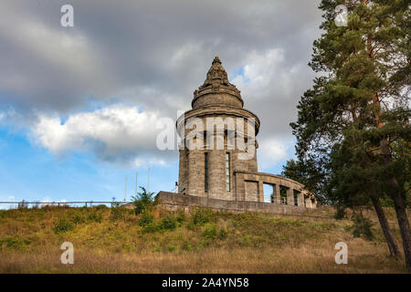 Burschenschaftsdenkmal (Fraternity monument) in the south of Eisenach on the Gopelskuppe Stock Photo