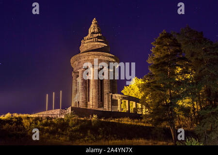 Burschenschaftsdenkmal (Fraternity monument) in the south of Eisenach on the Gopelskuppe Stock Photo