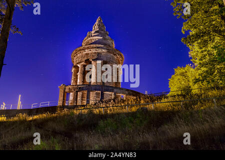 Burschenschaftsdenkmal (Fraternity monument) in the south of Eisenach on the Gopelskuppe Stock Photo