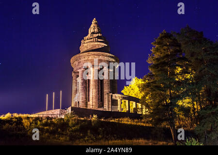 Burschenschaftsdenkmal (Fraternity monument) in the south of Eisenach on the Gopelskuppe Stock Photo