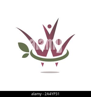 Happy Family logo design vector. Parents Relationship Together symbol. Illustration concept Stock Vector