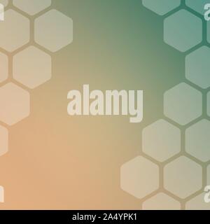 Abstract pastel colors background with hexagons. Web blank card design. Vector illustration. Stock Vector