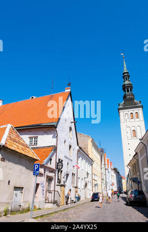 Rüütli street, old town, Tallinn, Estonia Stock Photo