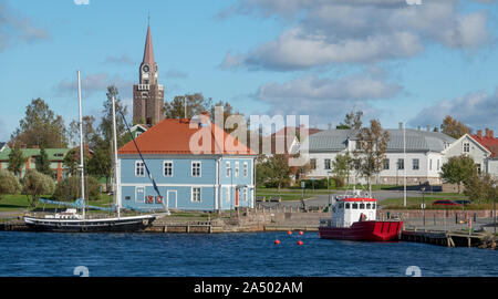 Seashore town of Raahe in Finland Stock Photo