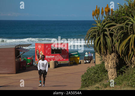 Umhlanga seafront promenade, Umhlanga, KwaZulu-Natal, South Africa, Stock Photo