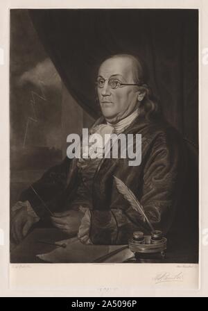 Benjamin Franklin, 1901. Stock Photo
