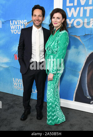 16 October 2019 - Hollywood, California - Paul Rudd, Aisling Bea. Netflix's 'Living With Yourself' Season 1 Los Angeles Premiere held at the Arclight Hollywood. Photo Credit: Birdie Thompson/AdMedia /MediaPunch Stock Photo