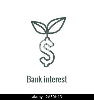 Investment - Banking Icon showing increase in amount Stock Vector