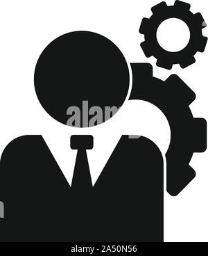 Administrator system icon. Simple illustration of administrator system vector icon for web design isolated on white background Stock Vector